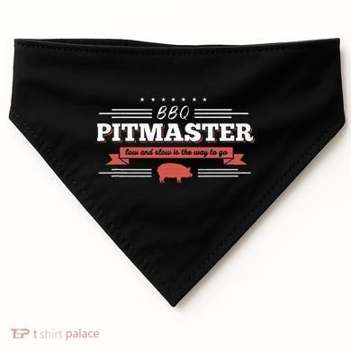 Bbq Pitmaster Low And Slow Is The Way To Go Grilling Party USA-Made Doggie Bandana