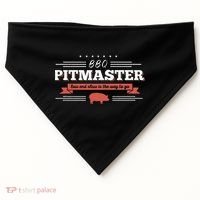 Bbq Pitmaster Low And Slow Is The Way To Go Grilling Party USA-Made Doggie Bandana thumb 0
