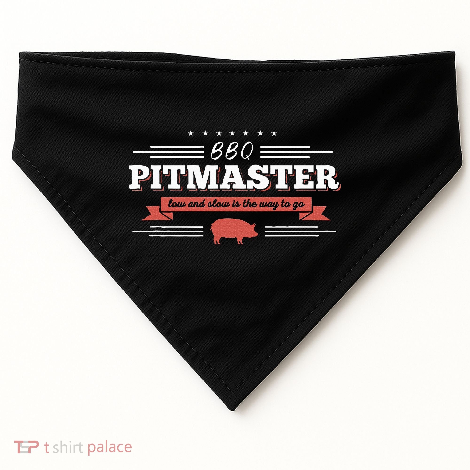 Bbq Pitmaster Low And Slow Is The Way To Go Grilling Party USA-Made Doggie Bandana