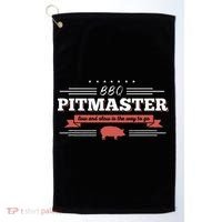 Bbq Pitmaster Low And Slow Is The Way To Go Grilling Party Golf Towel thumb 0