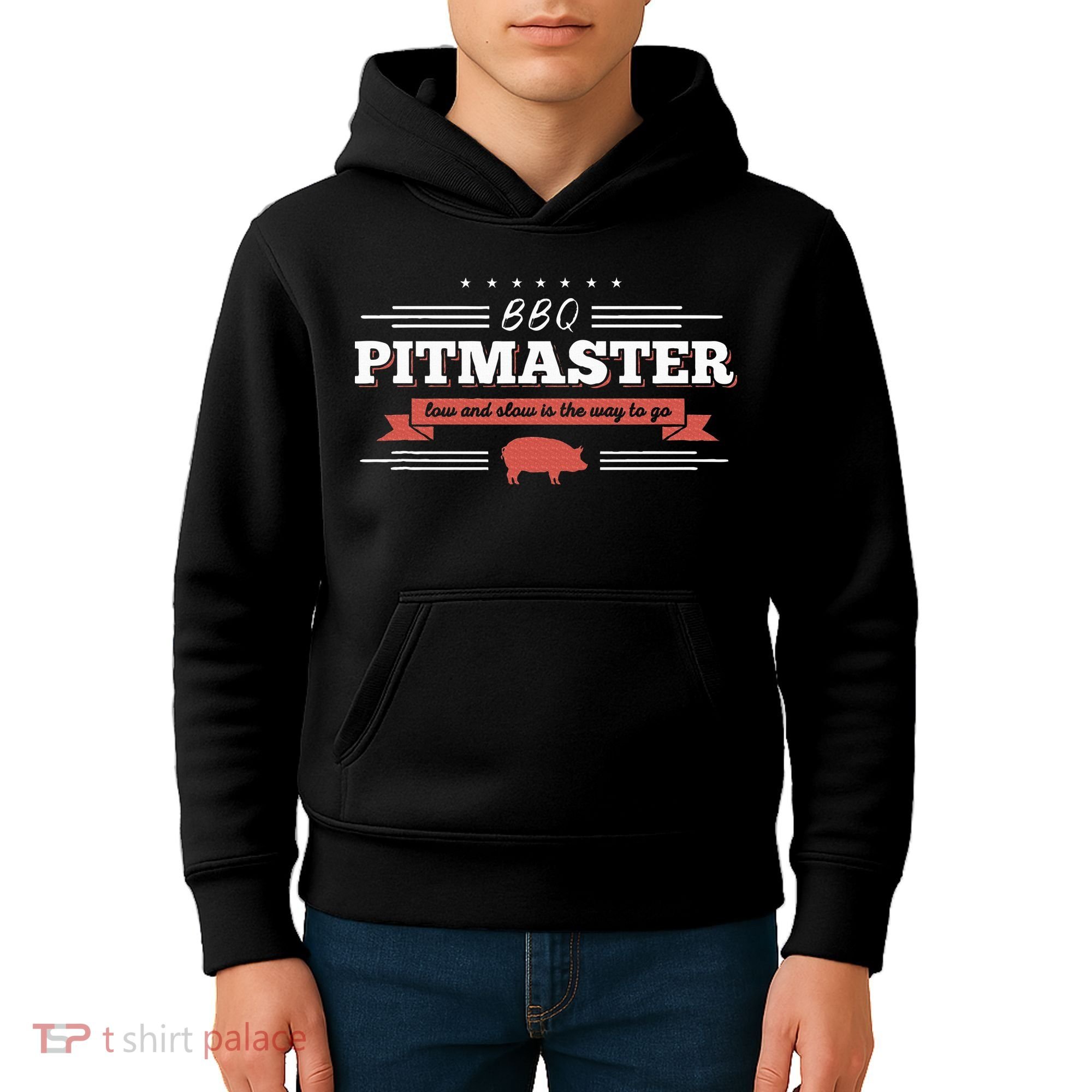 Bbq Pitmaster Low And Slow Is The Way To Go Grilling Party Kids Hoodie