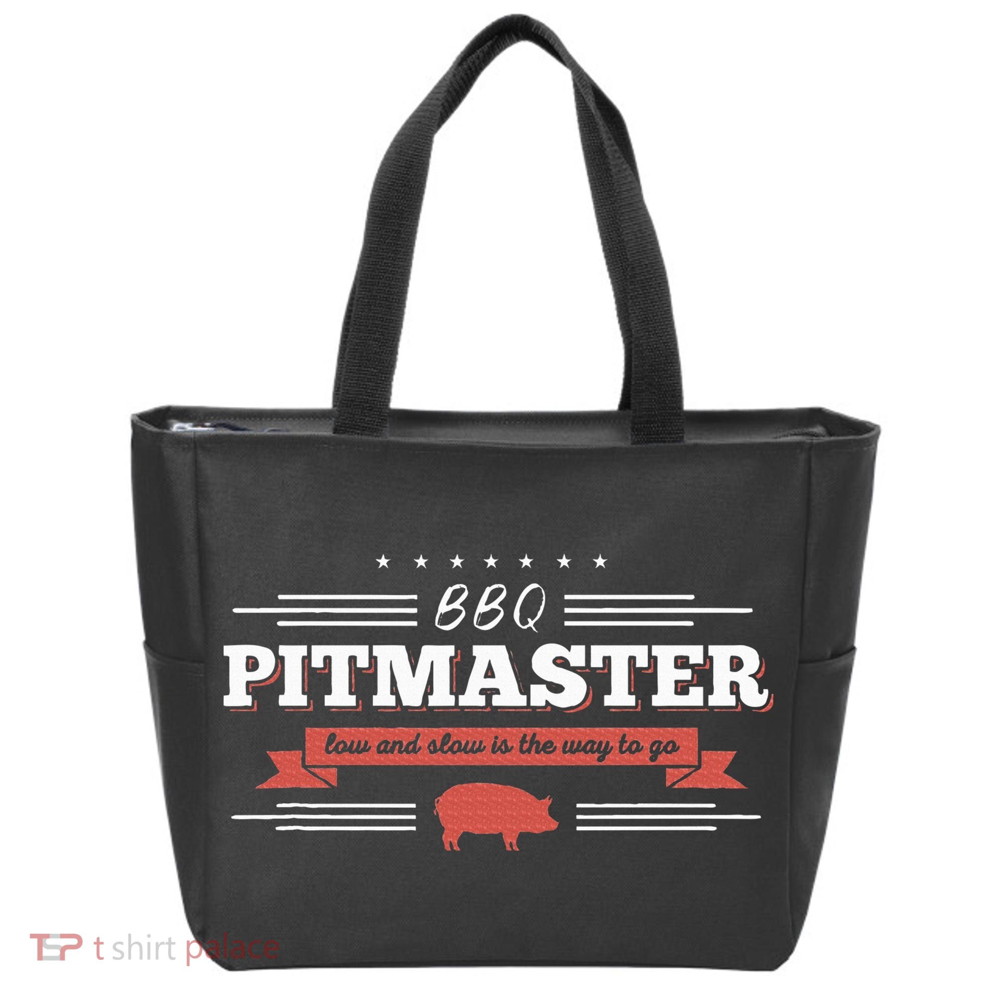 Bbq Pitmaster Low And Slow Is The Way To Go Grilling Party Tote Bag