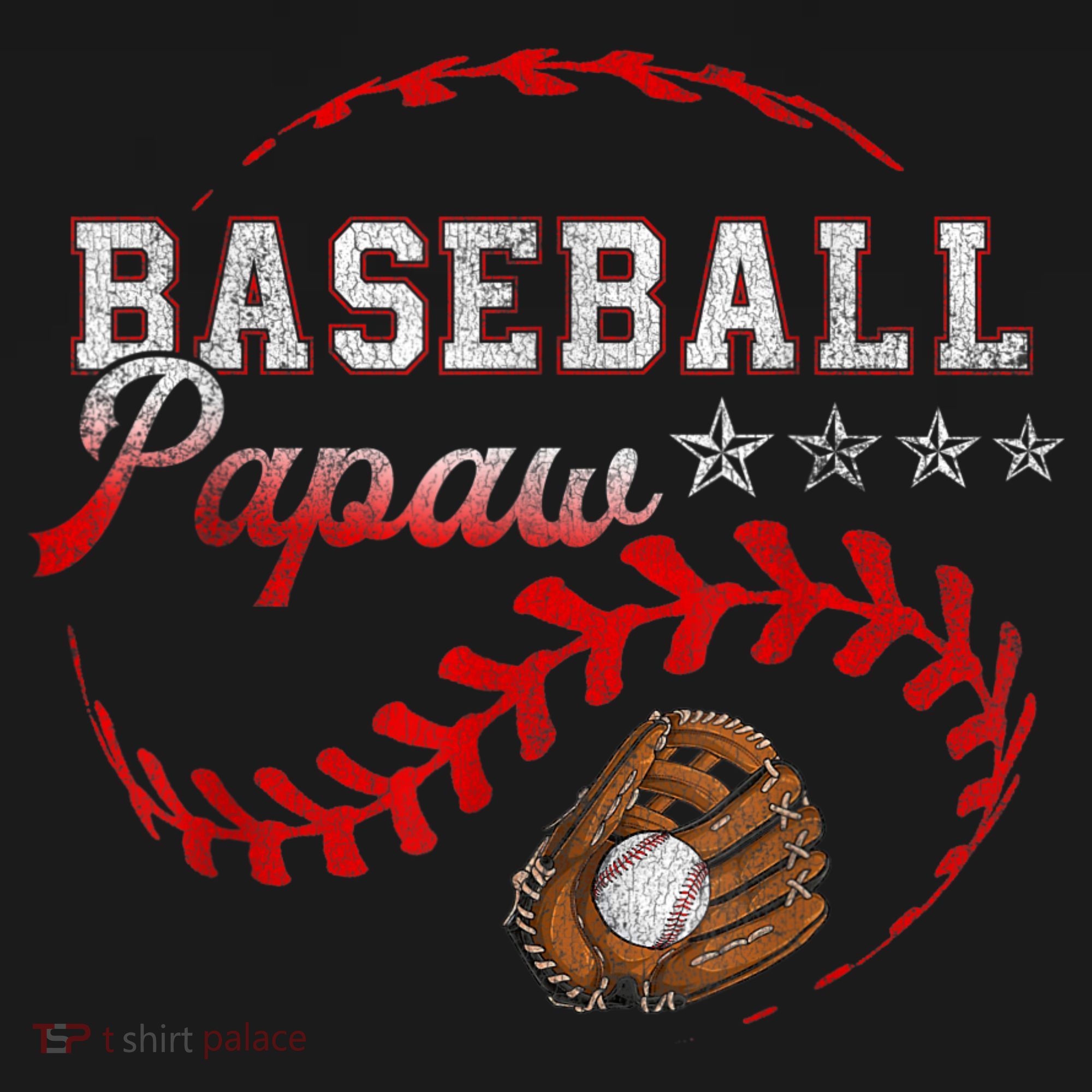 Baseball Papaw Love Playing Baseball Funny Bucket Hat