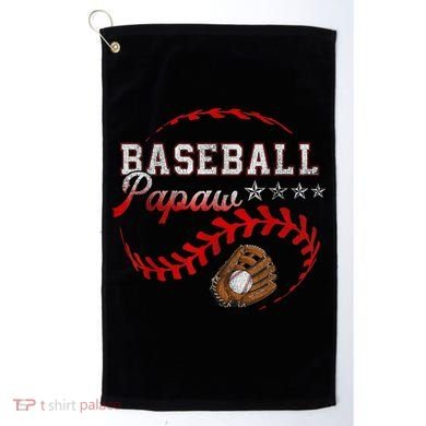 Baseball Papaw Love Playing Baseball Funny Golf Towel