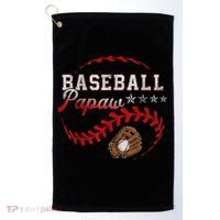 Baseball Papaw Love Playing Baseball Funny Golf Towel thumb 0