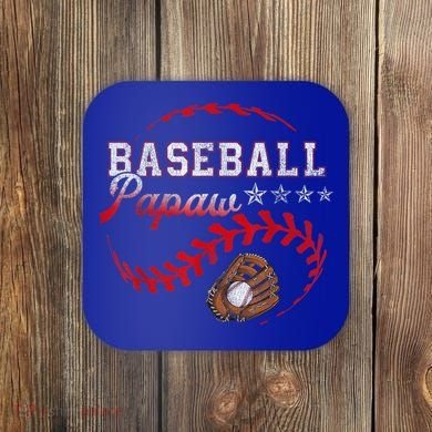 Baseball Papaw Love Playing Baseball Funny Coaster