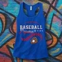 Baseball Papaw Love Playing Baseball Funny Women's Tank Top thumb 3