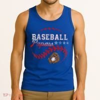 Baseball Papaw Love Playing Baseball Funny Tank Top thumb 3