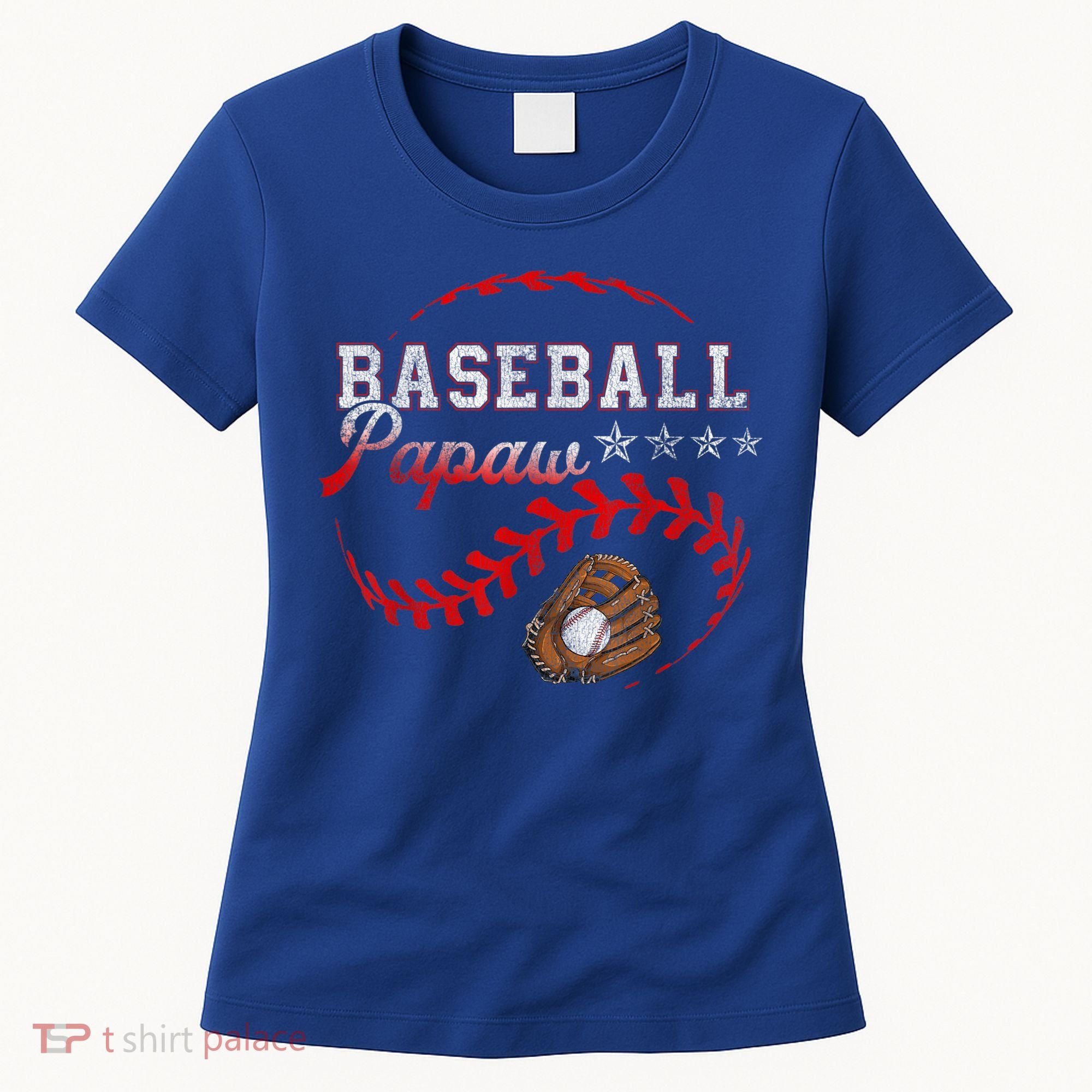 Baseball Papaw Love Playing Baseball Funny Women's T-Shirt