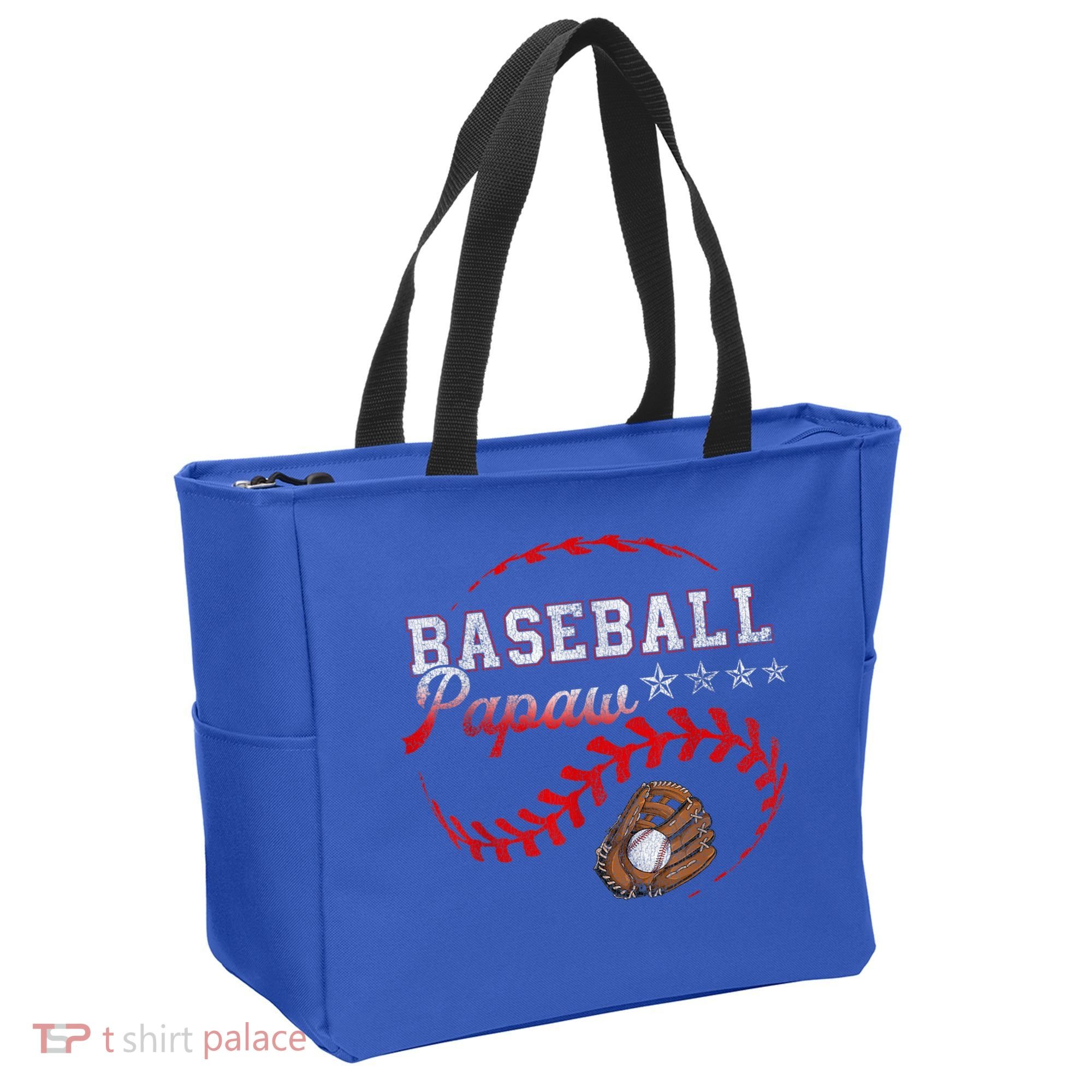 Baseball Papaw Love Playing Baseball Funny Tote Bag