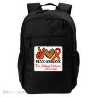 Bleached Peace Love Hope Teen Dating Violence Awareness Backpack thumb 0