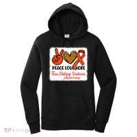 Bleached Peace Love Hope Teen Dating Violence Awareness Women's Hoodie thumb 0