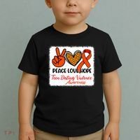 Bleached Peace Love Hope Teen Dating Violence Awareness Toddler T-Shirt thumb 2