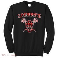 Buffalo Plaid Lacrosse Game Crossed Sticks Lax Sweatshirt thumb 0