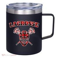 Buffalo Plaid Lacrosse Game Crossed Sticks Lax 12oz Stainless Steel Coffee Mug thumb 0