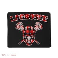 Buffalo Plaid Lacrosse Game Crossed Sticks Lax Mousepad thumb 0