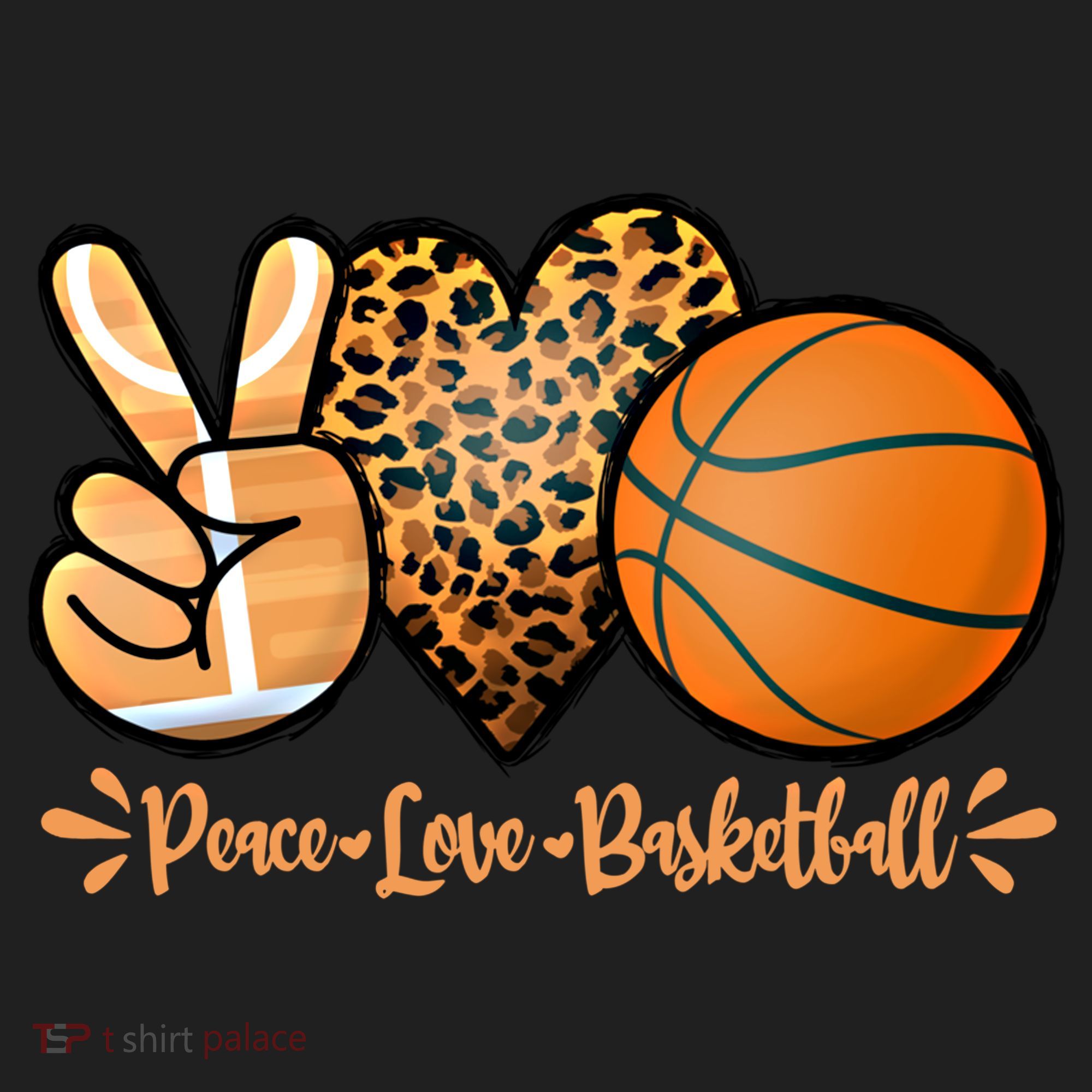 Basketball Peace Love Basketball Mom Game Day Outfit Gift Women's Sweatshirt