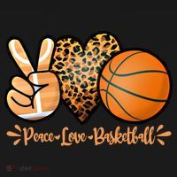 Basketball Peace Love Basketball Mom Game Day Outfit Gift Ornament thumb 1