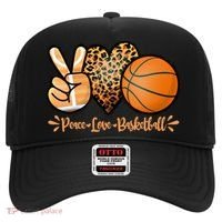 Basketball Peace Love Basketball Mom Game Day Outfit Gift Hat thumb 0
