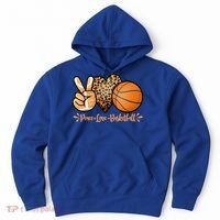 Basketball Peace Love Basketball Mom Game Day Outfit Gift Hoodie thumb 0