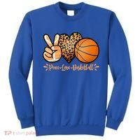 Basketball Peace Love Basketball Mom Game Day Outfit Gift Sweatshirt thumb 0