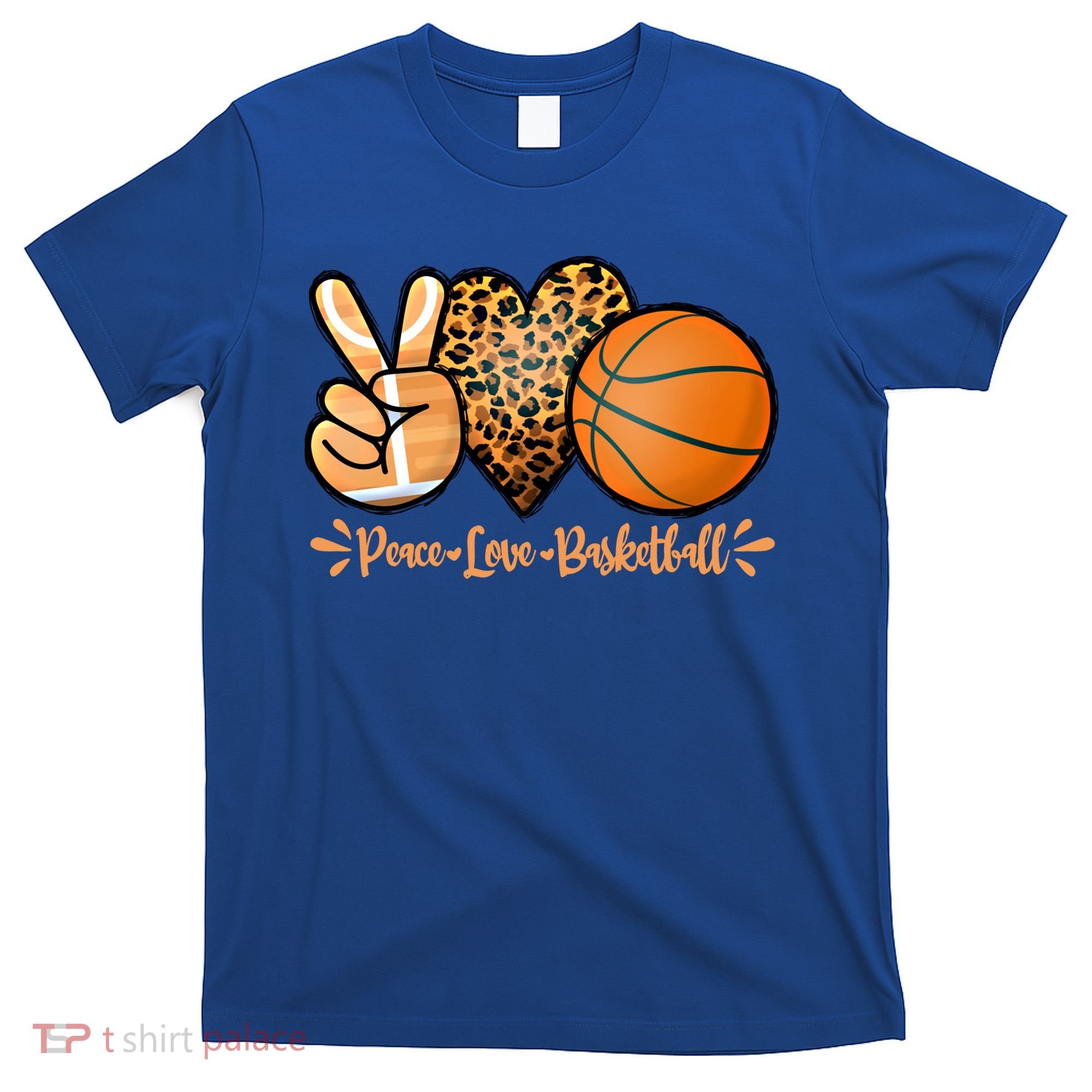 Basketball Peace Love Basketball Mom Game Day Outfit Gift T-Shirt