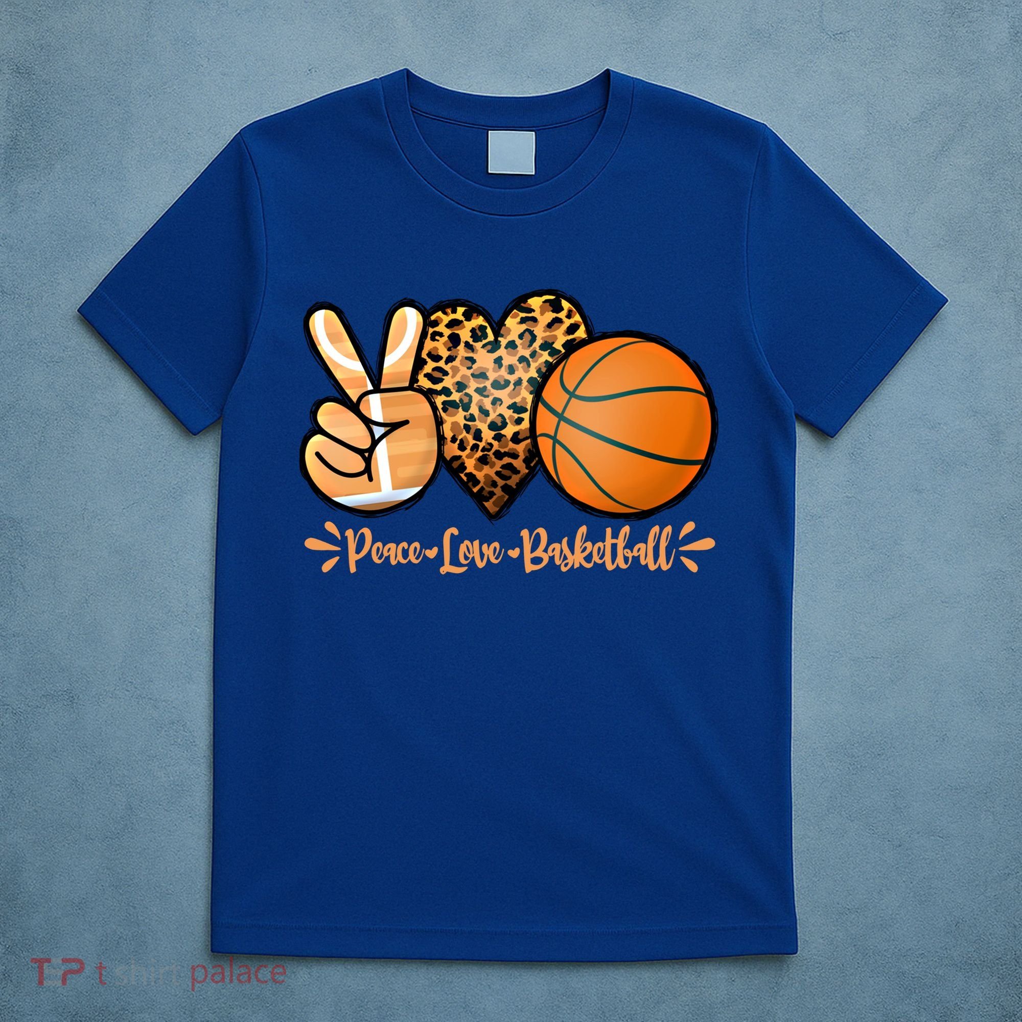 Basketball Peace Love Basketball Mom Game Day Outfit Gift T-Shirt