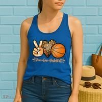 Basketball Peace Love Basketball Mom Game Day Outfit Gift Women's Tank Top thumb 2