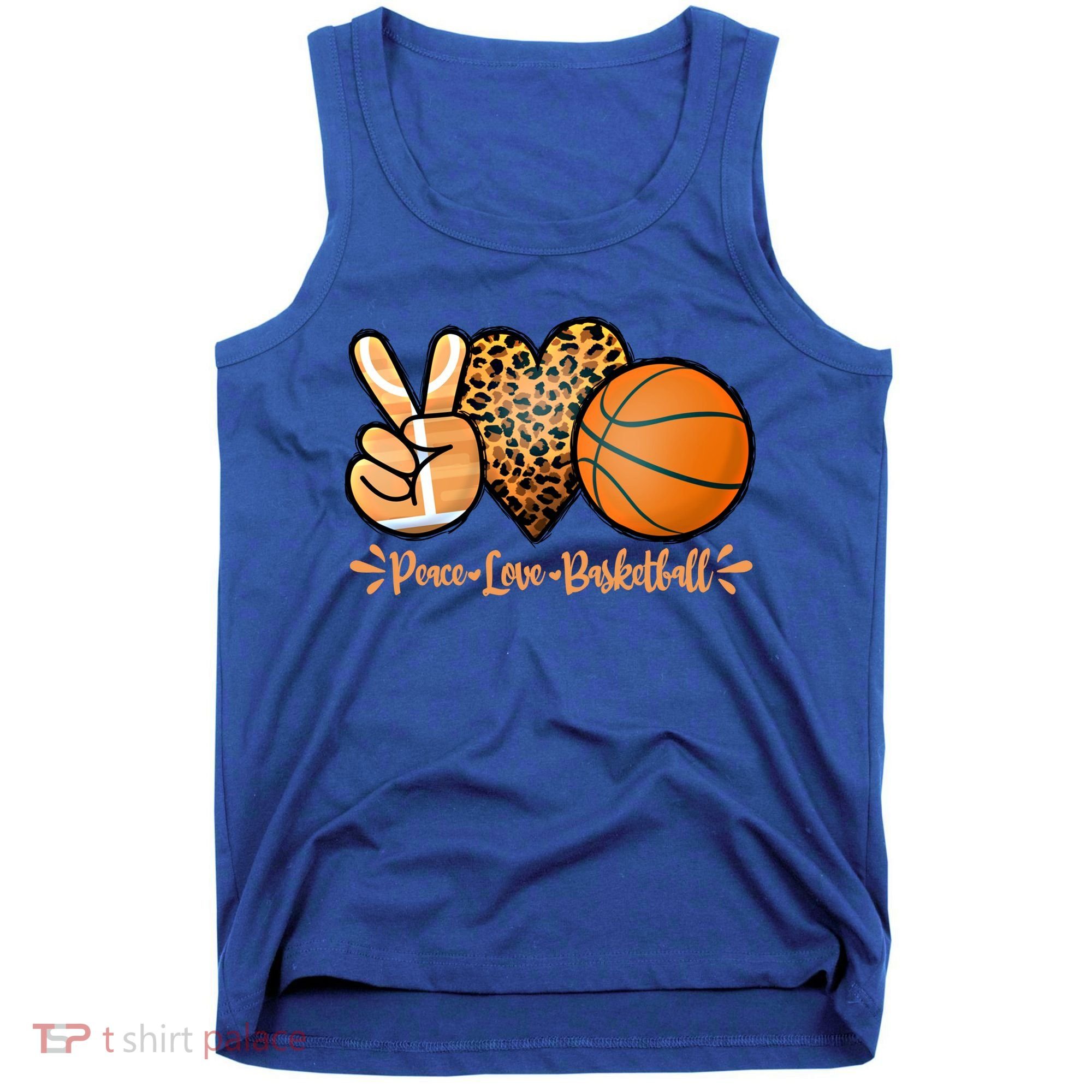 Basketball Peace Love Basketball Mom Game Day Outfit Gift Tank Top