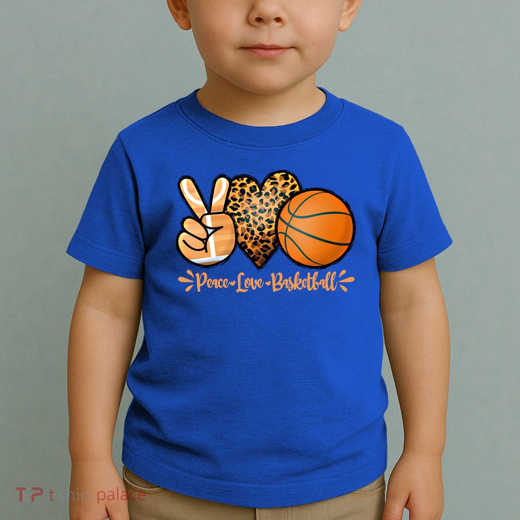 Basketball Peace Love Basketball Mom Game Day Outfit Gift Toddler T-Shirt