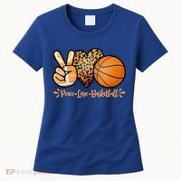 Basketball Peace Love Basketball Mom Game Day Outfit Gift Women's T-Shirt thumb 0