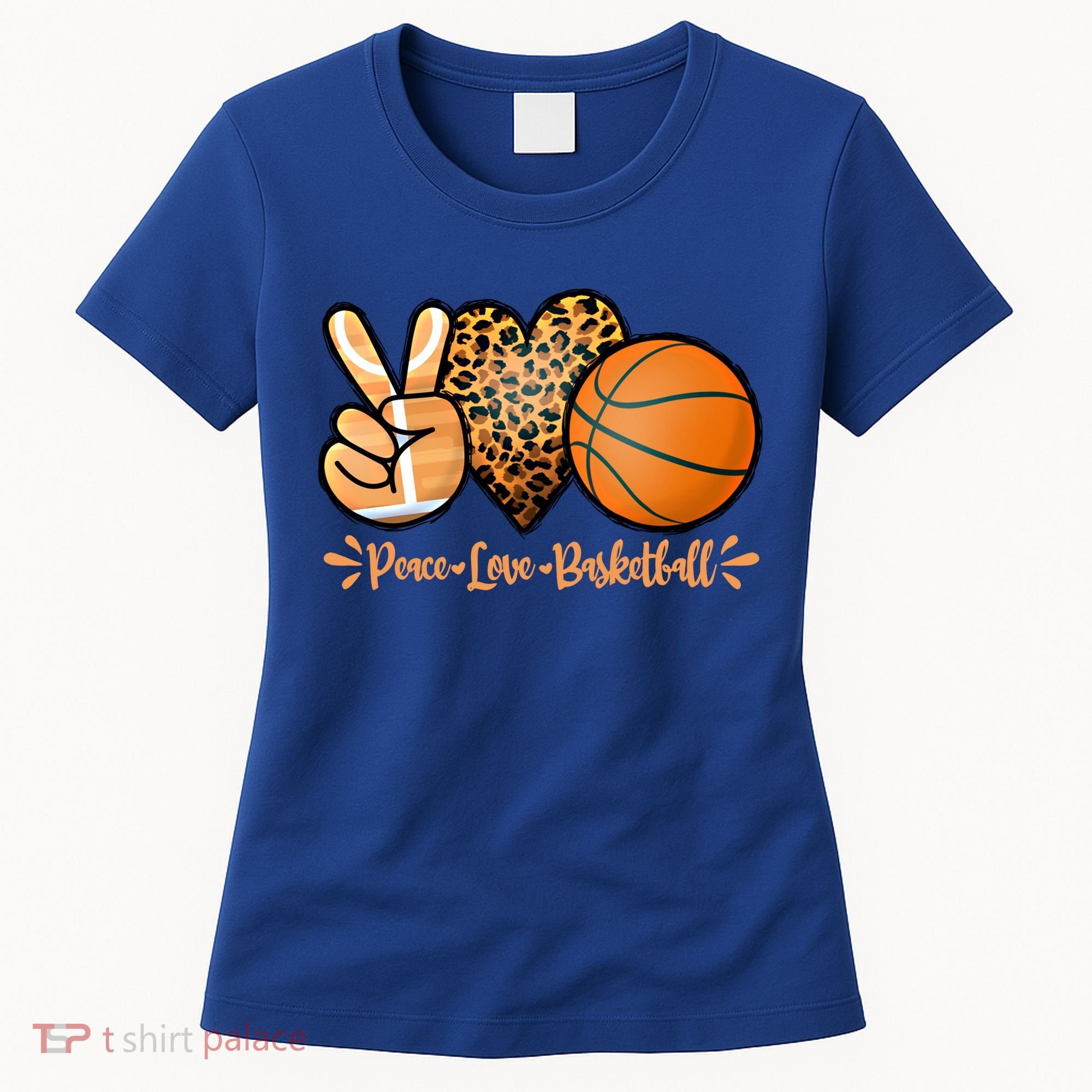 Basketball Peace Love Basketball Mom Game Day Outfit Gift Women's T-Shirt