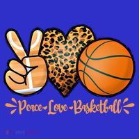 Basketball Peace Love Basketball Mom Game Day Outfit Gift Women's T-Shirt thumb 6