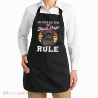 Black Pug Lovers Black Pugs Rule Funny Black Pug Apron thumb 2