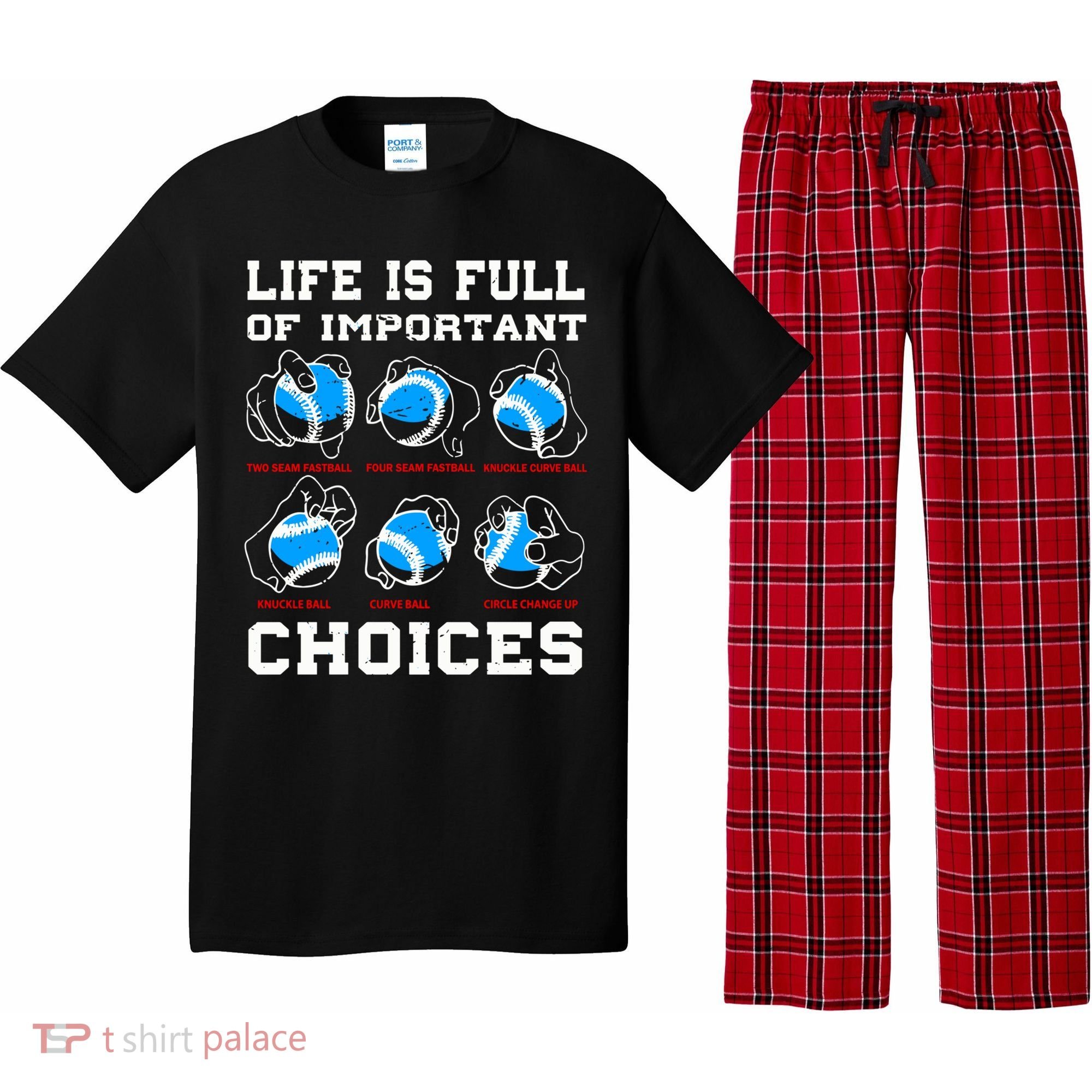 Baseball Pitcher Life Choices Ball Sport Lover Great Gift Pajama Set