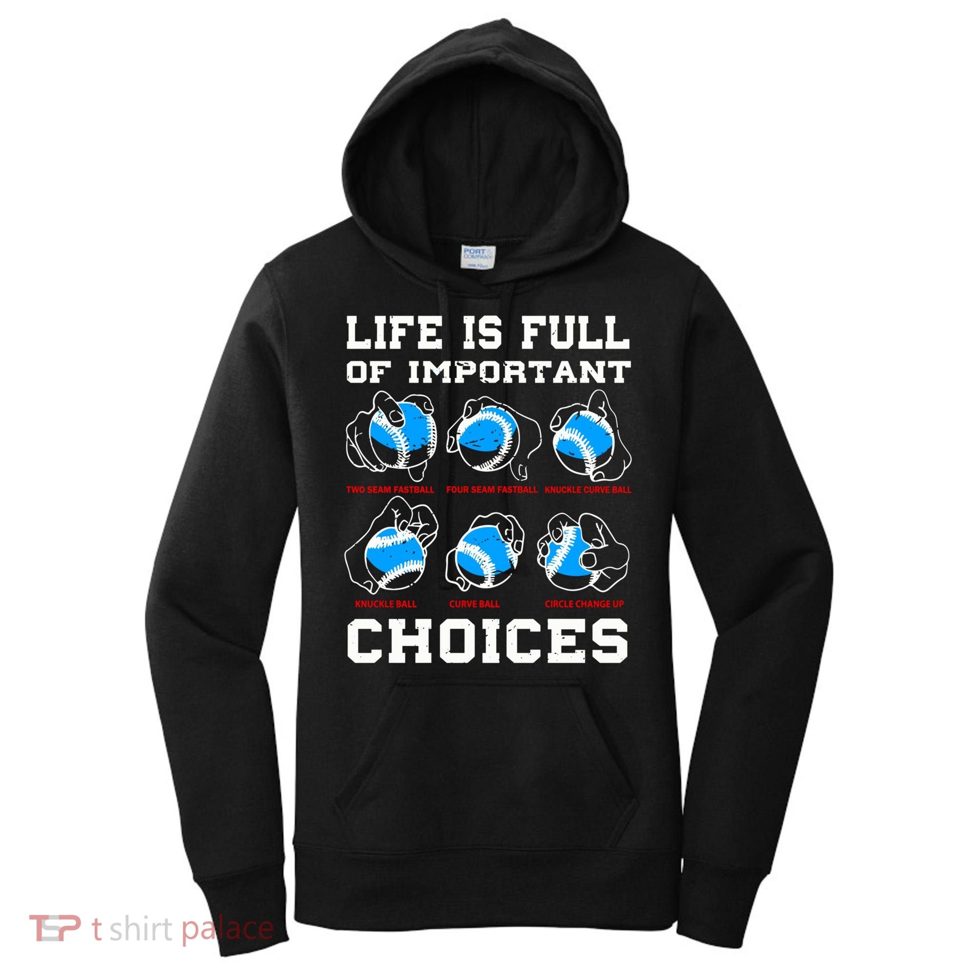 Baseball Pitcher Life Choices Ball Sport Lover Great Gift Women's Hoodie