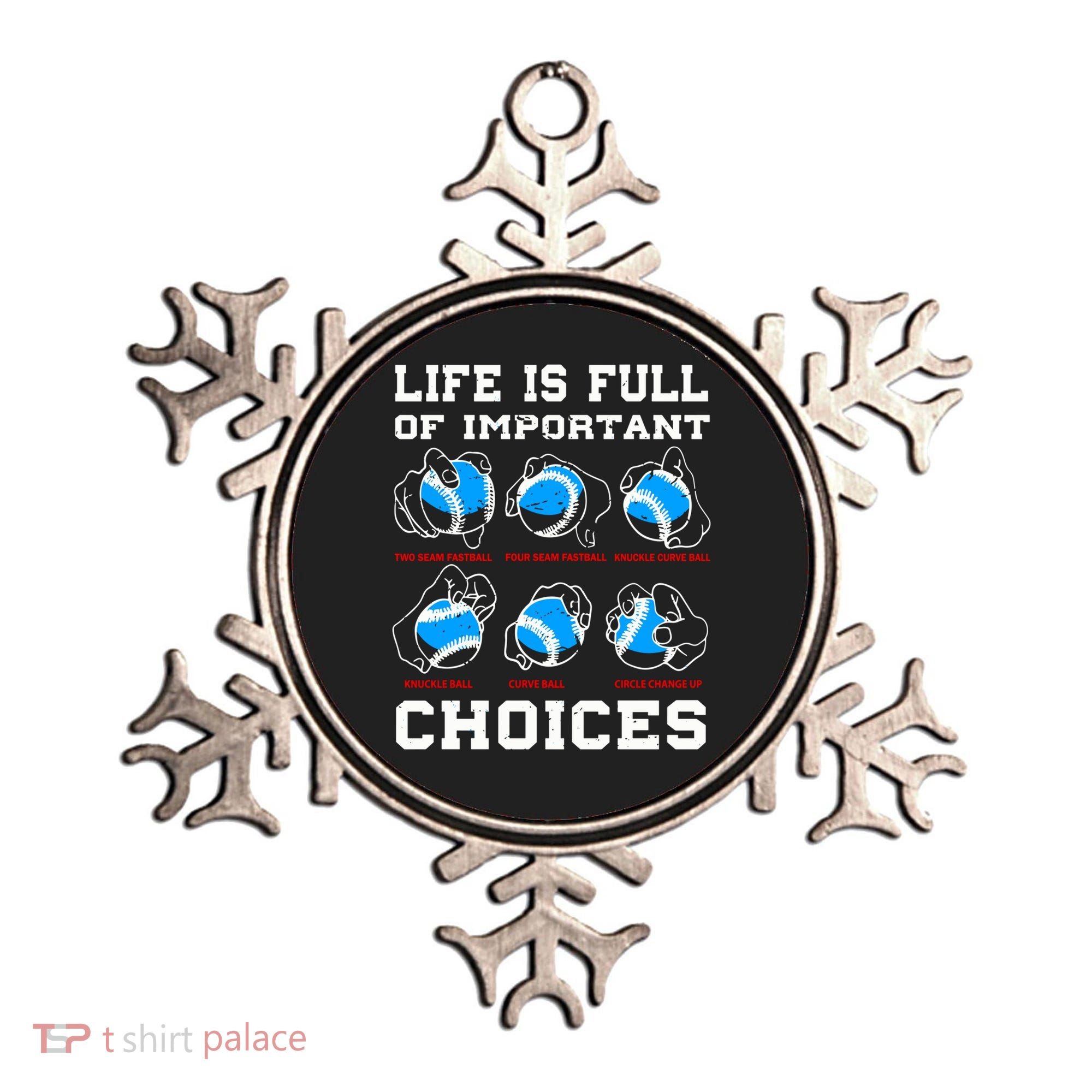 Baseball Pitcher Life Choices Ball Sport Lover Great Gift Ornament