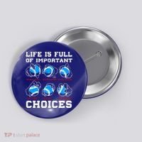 Baseball Pitcher Life Choices Ball Sport Lover Great Gift Button thumb 0