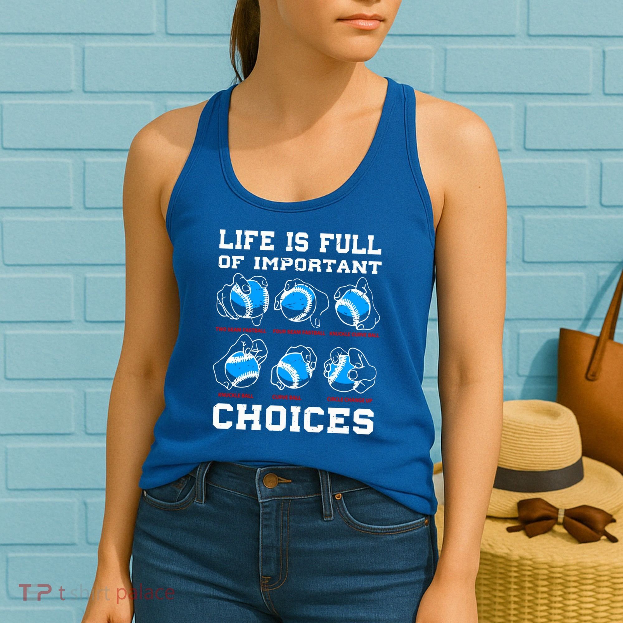 Baseball Pitcher Life Choices Ball Sport Lover Great Gift Women's Tank Top