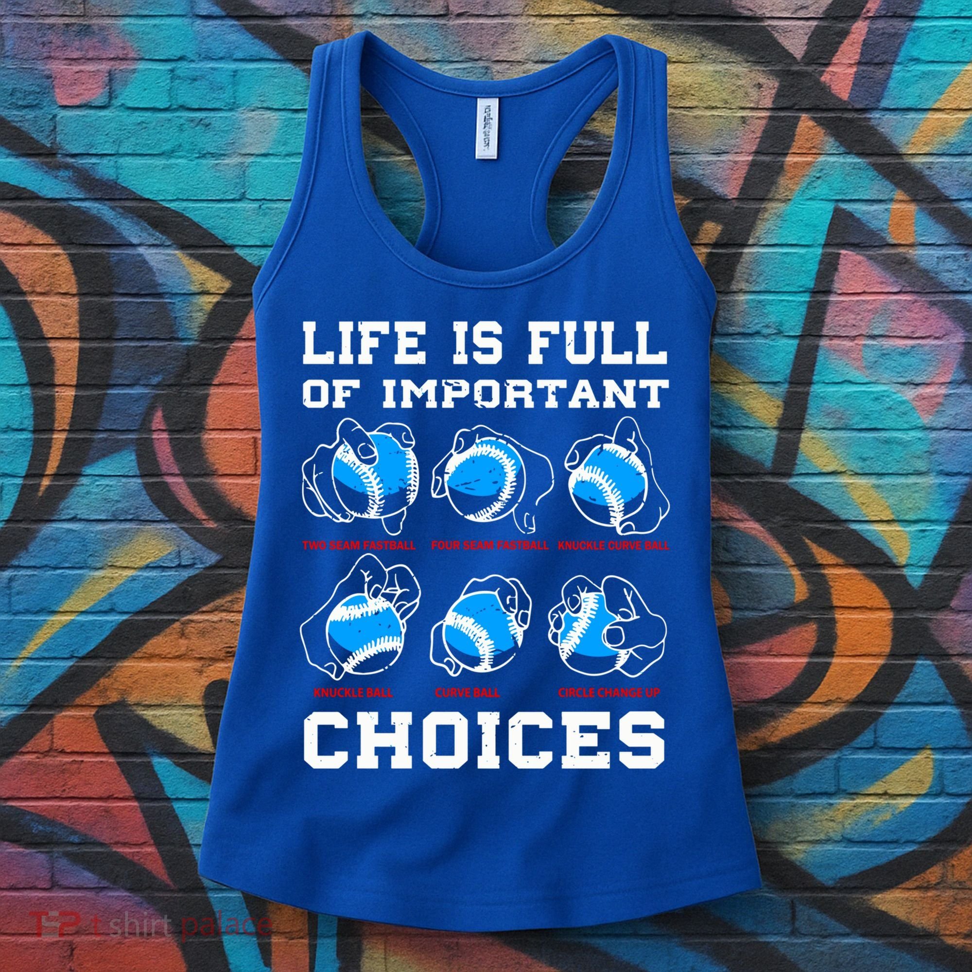 Baseball Pitcher Life Choices Ball Sport Lover Great Gift Women's Tank Top