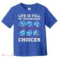 Baseball Pitcher Life Choices Ball Sport Lover Great Gift Toddler T-Shirt thumb 0
