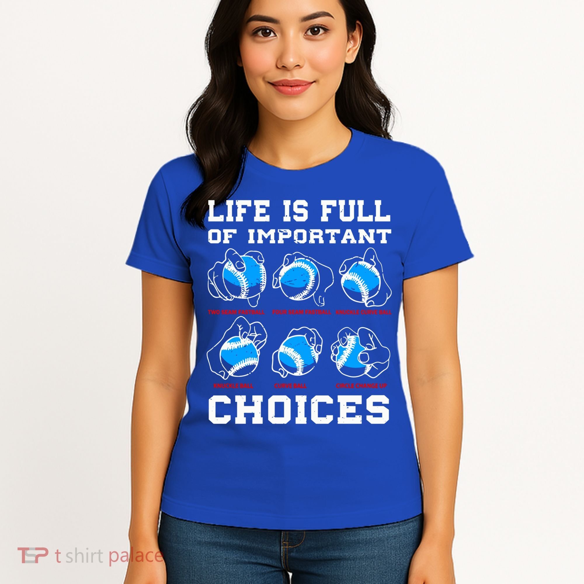 Baseball Pitcher Life Choices Ball Sport Lover Great Gift Women's T-Shirt