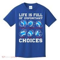 Baseball Pitcher Life Choices Ball Sport Lover Great Gift Kids T-Shirt thumb 0