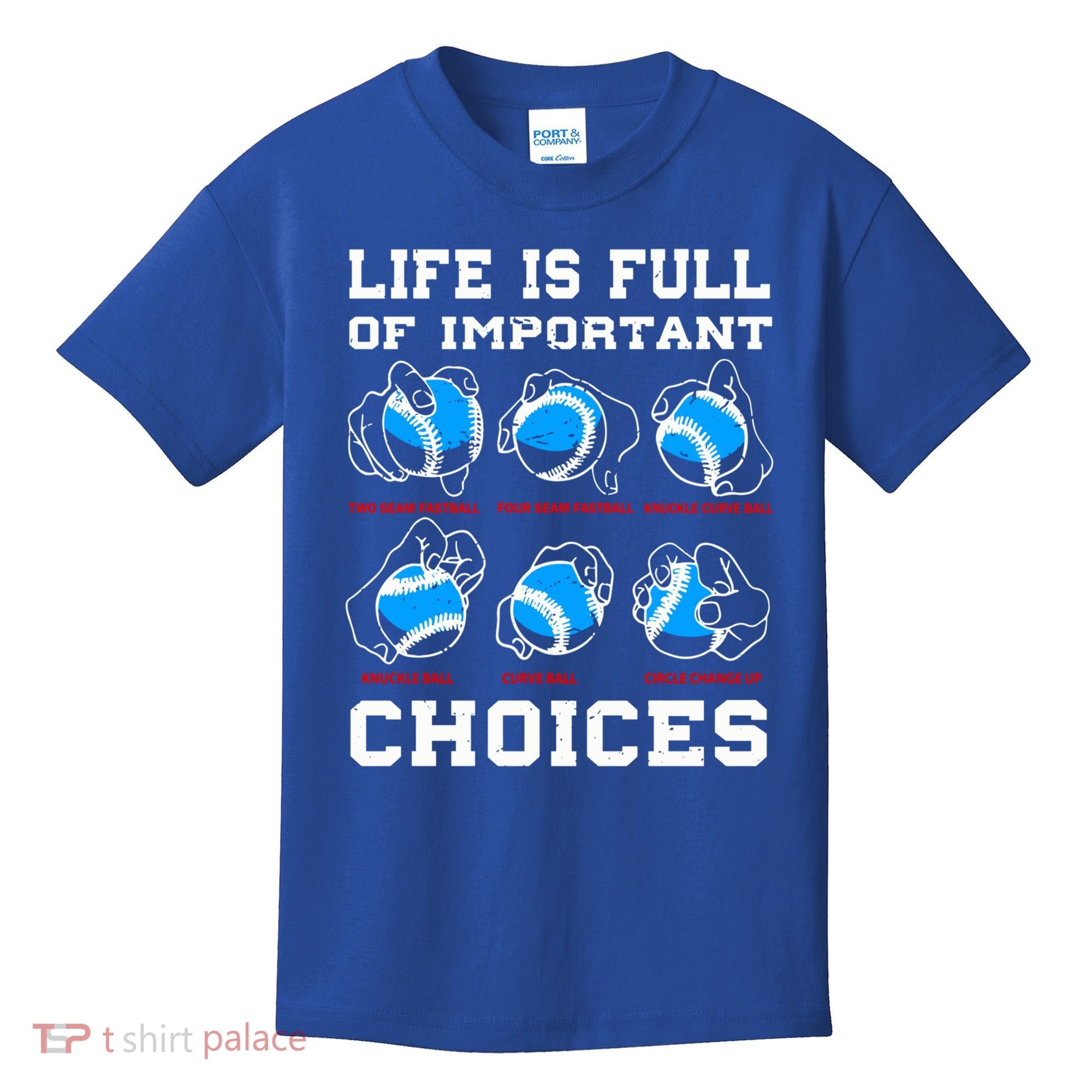 Baseball Pitcher Life Choices Ball Sport Lover Great Gift Kids T-Shirt