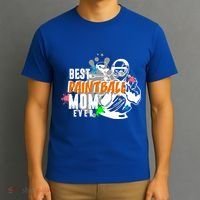 Best Paintball Mom Ever Ball Funny Mothers Day Gift T-Shirt thumb 3