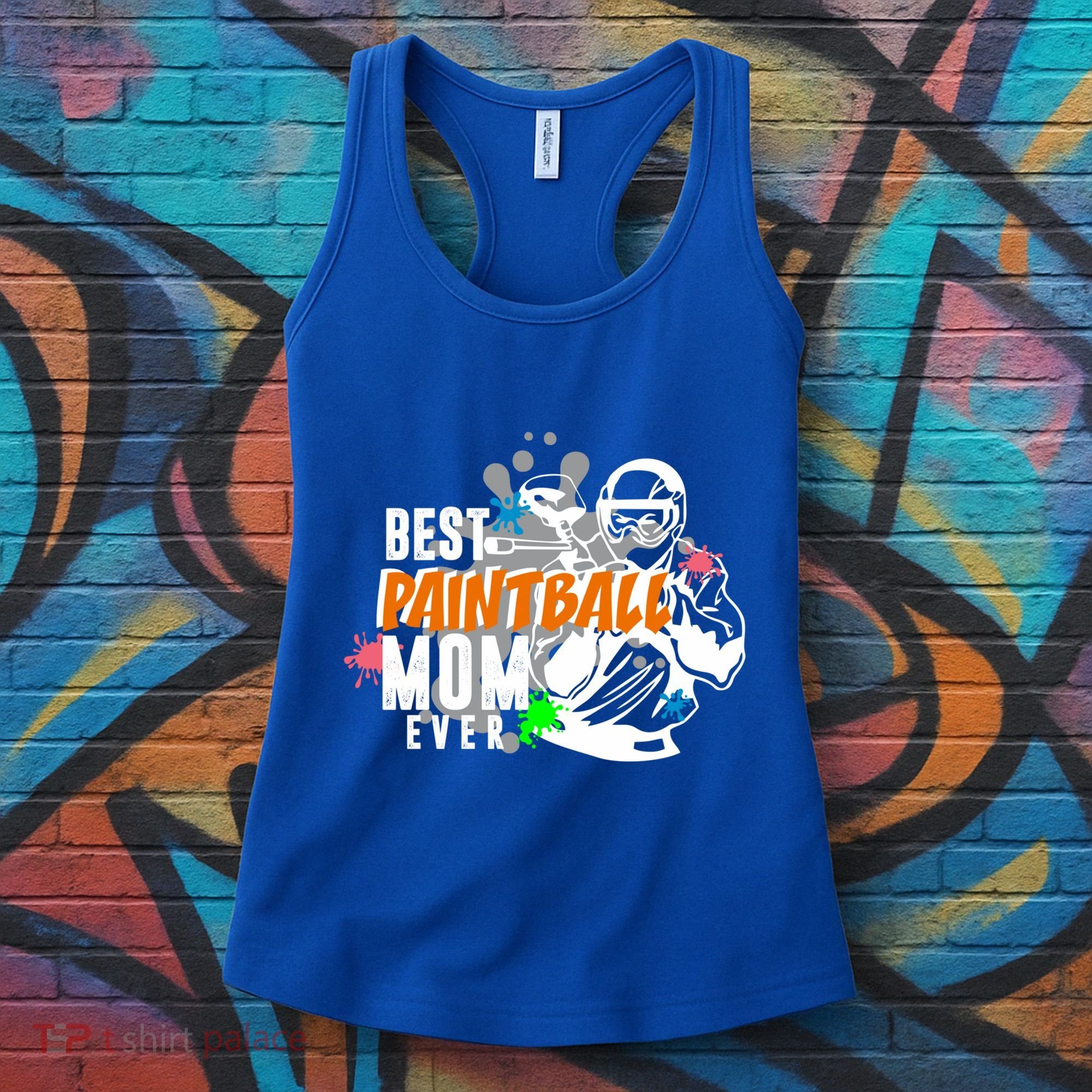 Best Paintball Mom Ever Ball Funny Mothers Day Gift Women's Tank Top