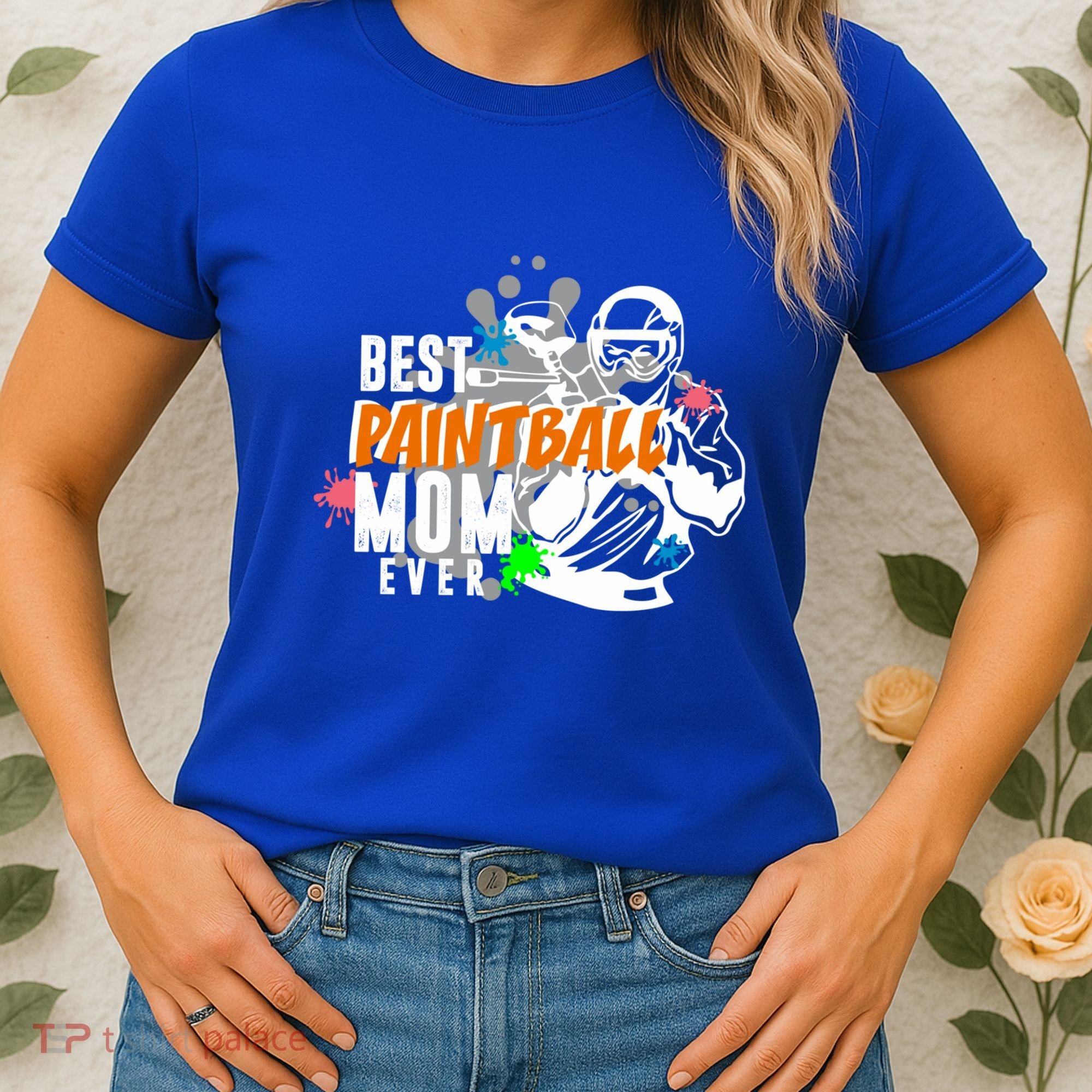 Best Paintball Mom Ever Ball Funny Mothers Day Gift Women's T-Shirt