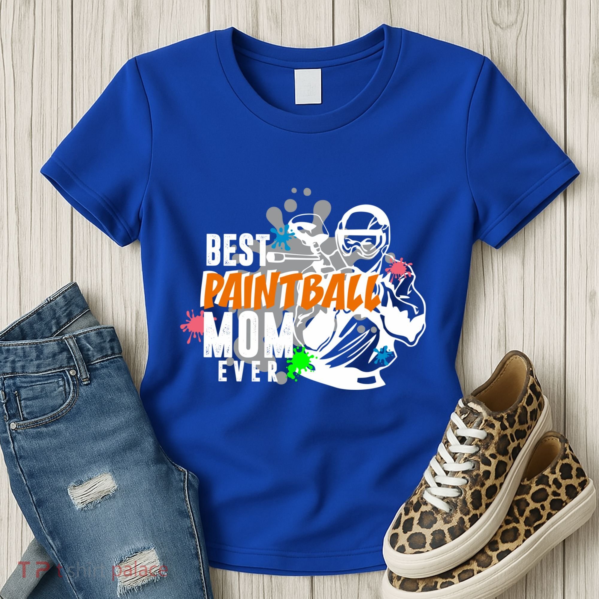 Best Paintball Mom Ever Ball Funny Mothers Day Gift Women's T-Shirt