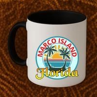 Beach Please Marco Island Florida Beach Holiday Funny Gift Coffee Mug thumb 2