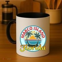 Beach Please Marco Island Florida Beach Holiday Funny Gift Coffee Mug thumb 4